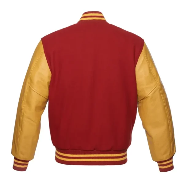 Red and Gold Varsity Jacket (6) - Image 3