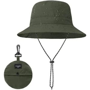 army green foldable bucket hat