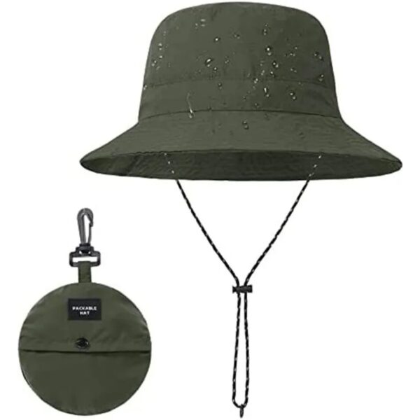 army green foldable bucket hat