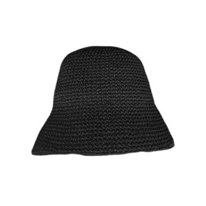Black Straw Sun Hat