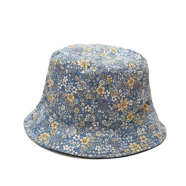 Blue Printed Bucket Hat