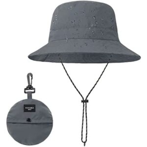 Dark Grey Foldable Bucket Hat