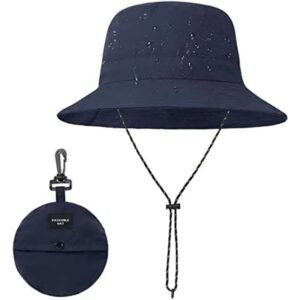 Navy Blue Foldable Bucket Hat