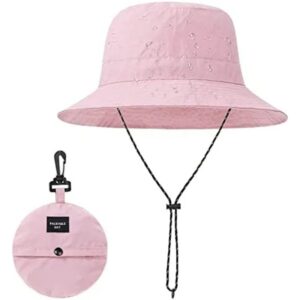 Pink Foldable Bucket Hat
