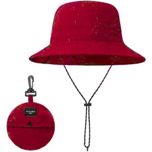 Red Foldable Bucket Hat