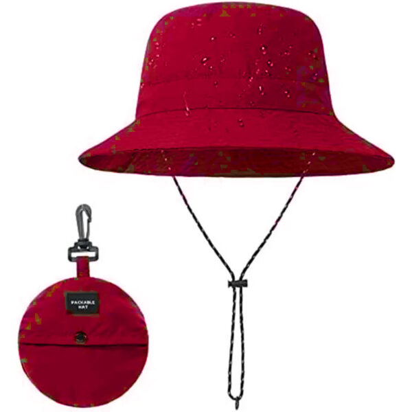 Red Foldable Bucket Hat